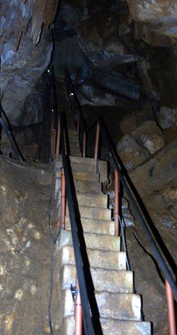 image 48-up-the-narrow-staircase-to-exit-cave-jpg