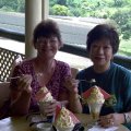 image 120-2001-jun-about-to-tackle-macadamia-nut-sundae-at-the-big-pineapple-with-bev-jpg